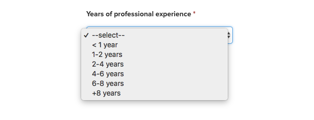 Years of Experience Photo